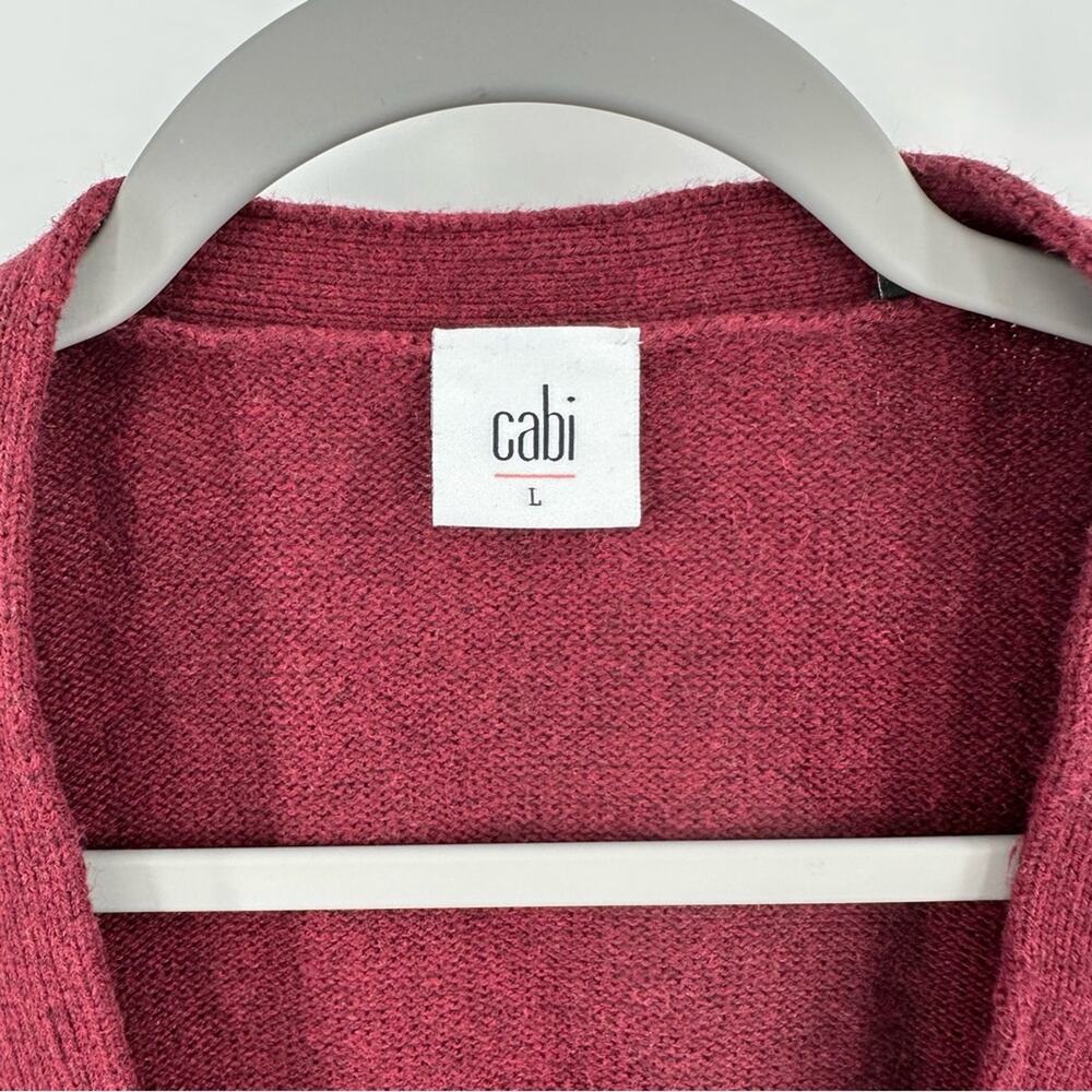 CAbi Catch Darted Cardigan 3529 in burgundy Size L - Picture 3 of 6